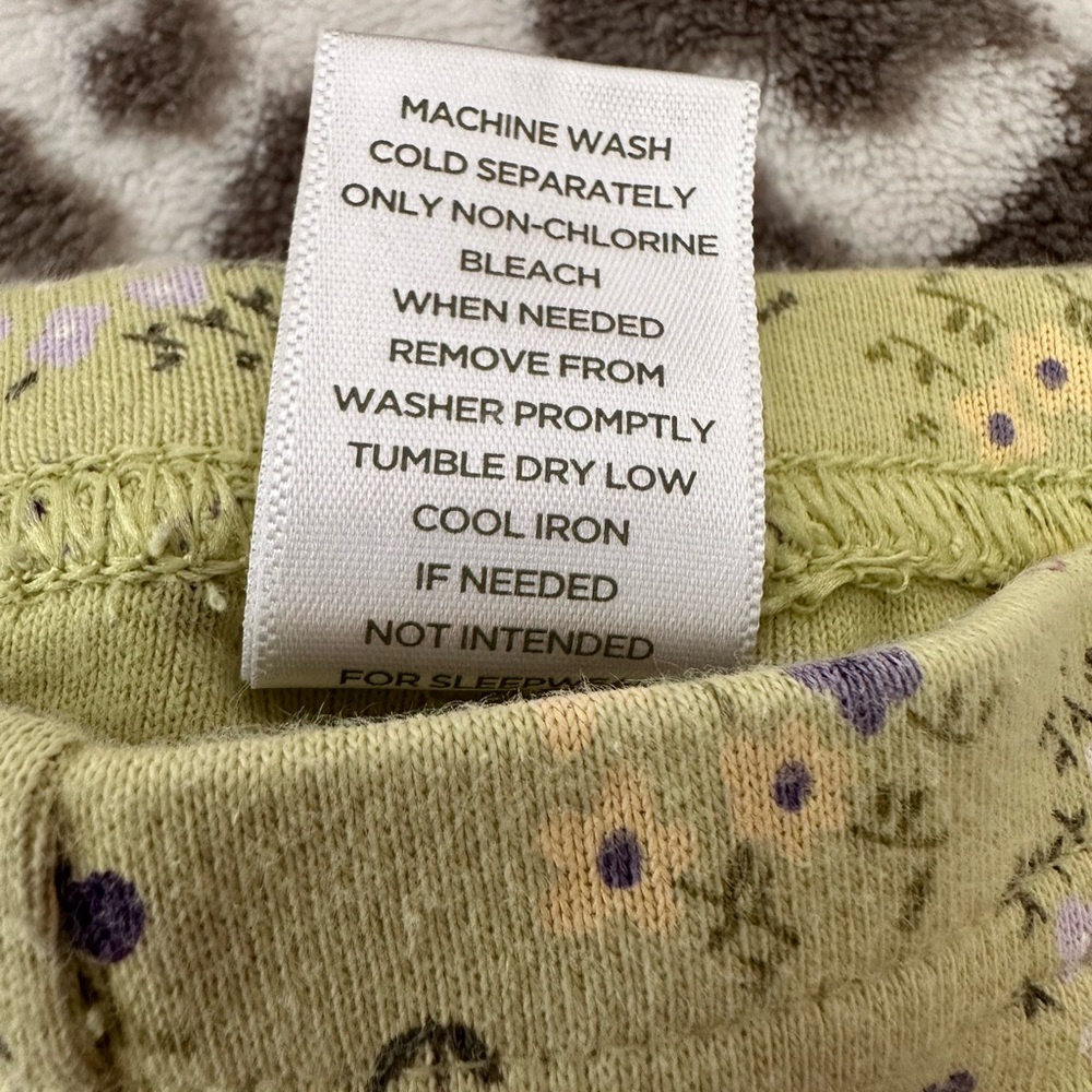 Gymboree Floral Print Leggings in Green Size 12-18 months - Picture 7 of 12